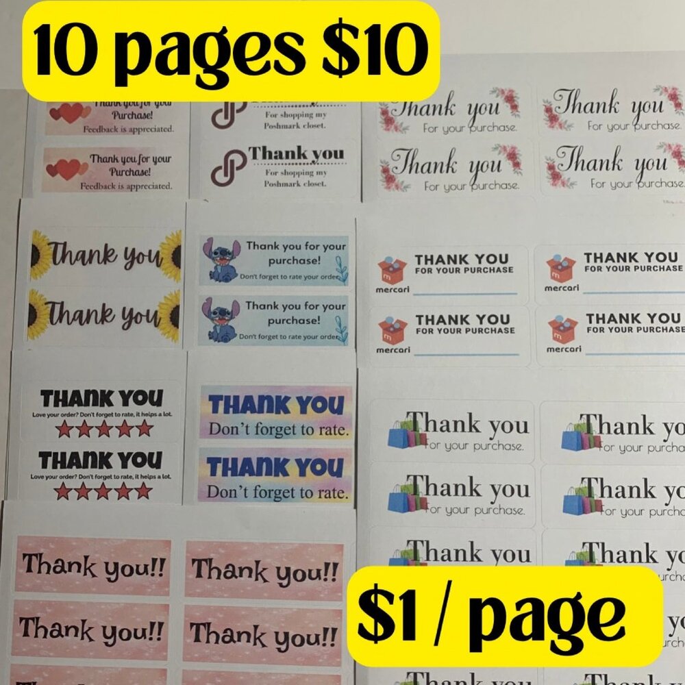 10 mixed sticker pages only $10 - Picture 2 of 8